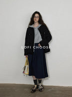 Lofi choose Commuter Ready Relaxed Loose Fit Pullover Unisex Gray Casual Hoodie