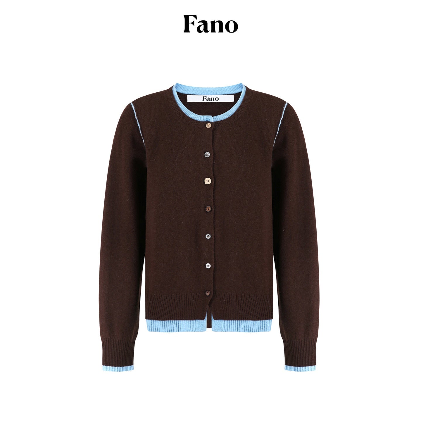 fano_Pure_Wool_Commuter_Regular_Fit_Roundneck_Colorblock_Women_Brown_Knit_Cardigans_MISSTT