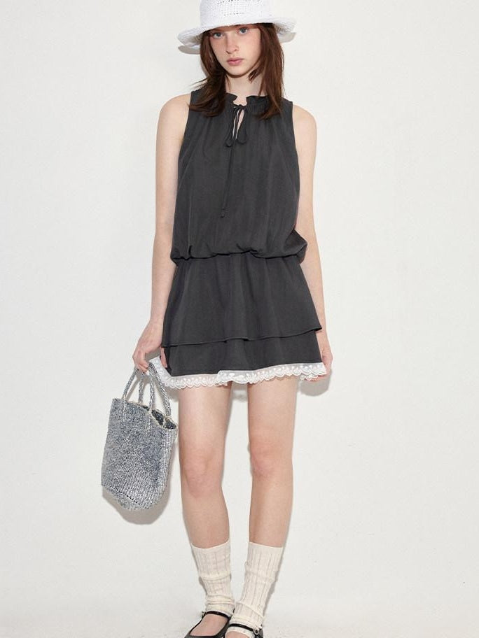 fano Viscose Blend Sleeveless Flared Waist Korean Office Date Off Shoulder Crop Tops