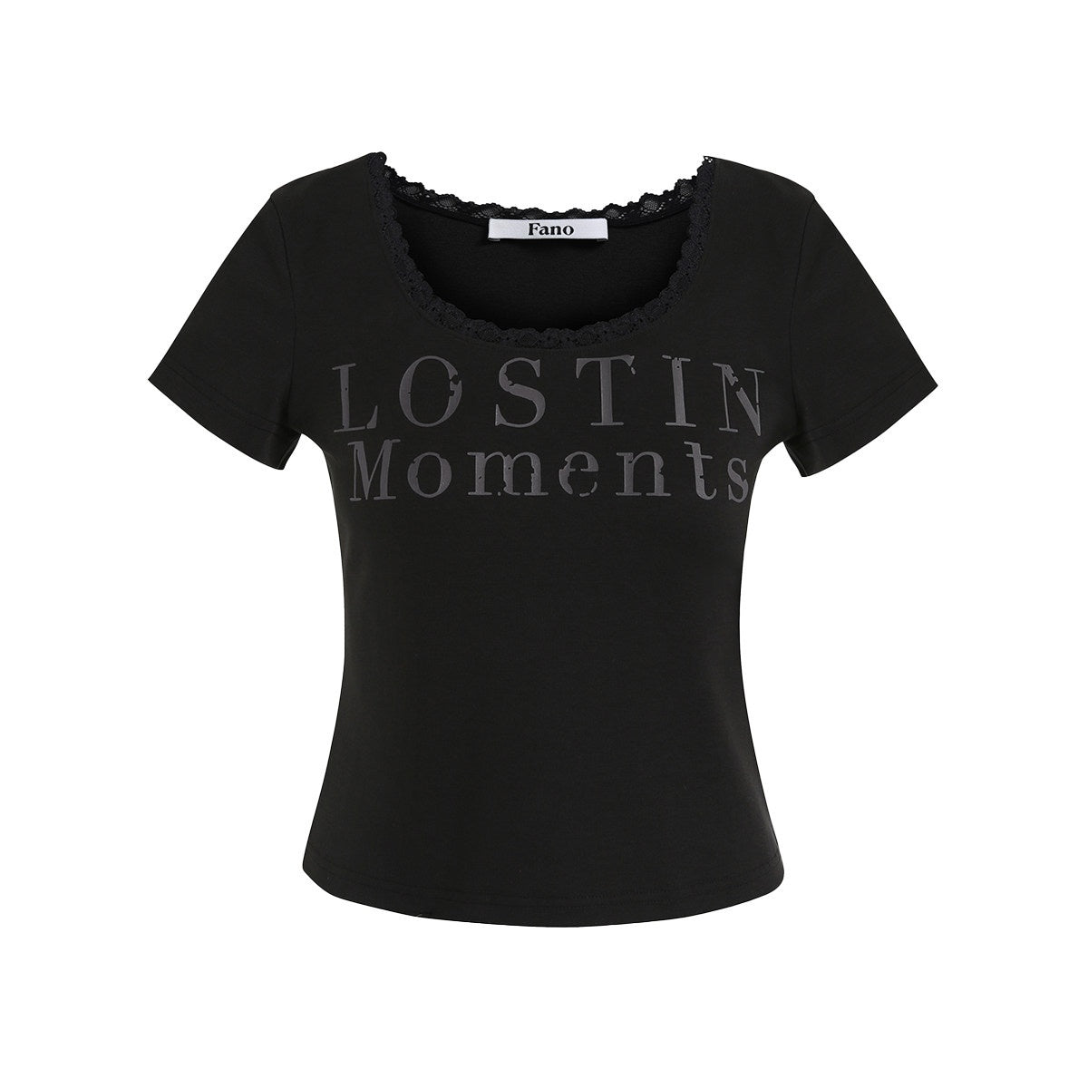 fano_Lyocell_Stretch_Slim_Korean_Printed_Crew_Neck_Dark_Gray_Short_Sleeve_T-Shirts_MISSTT