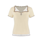 fano_Lyocell_Cotton_Blend_Slim_Fit_Korean_Commuter_Yellow_Short_Sleeve_T-Shirts_MISSTT