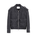 audreyyang_Cotton_Loose_Commuter_Lapel_Zipper_Long_Sleeve_Women_Ash_Gray_Cropped_Jackets_MISSTT