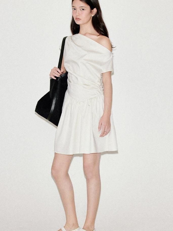 fano Casual Cotton A Line Sleeveless U Neck Loose Waist Everyday Women Midi Dresses