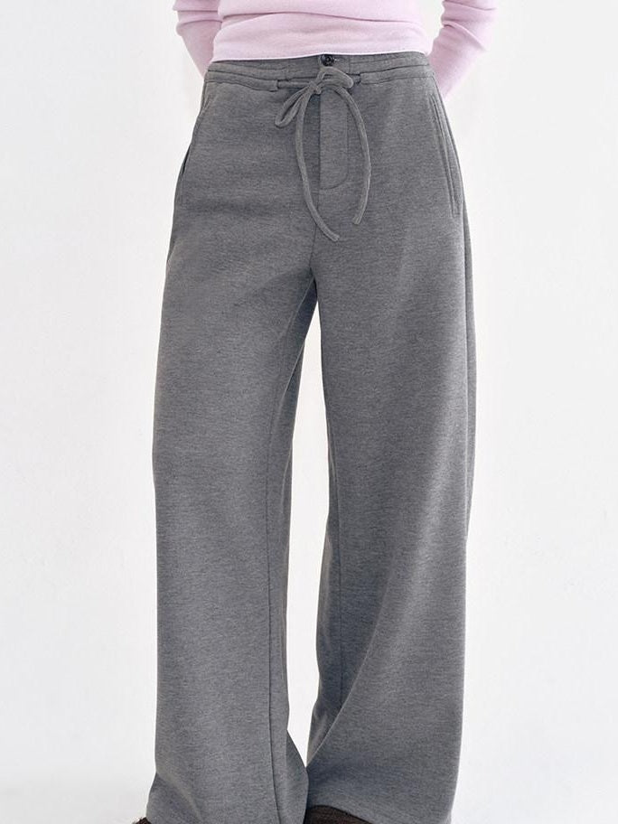 fano Fleece Lined Breathable Sport Straight Leg Women Heather Gray Sweatpants