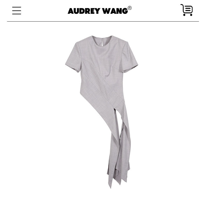 audreyyang_Polyester_Stretch_Commuter_Slim_Fit_Crew_Neck_Women_Short_Sleeve_T-Shirts_MISSTT