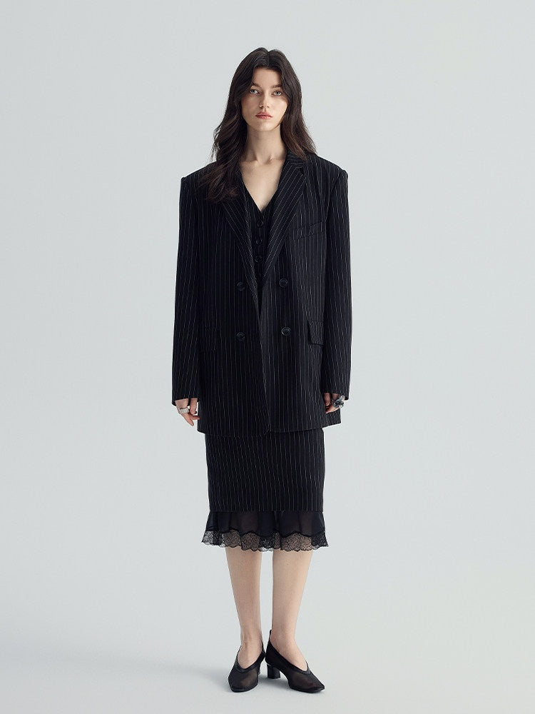 audreyyang_Original_Design_Relaxed_Fit_Double_Breasted_Women_Black_Polyester_Blazers_MISSTT