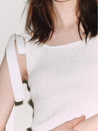 fano Slim Viscose Nylon Spaghetti Strap Office Cropped Solid Black White Camisoles