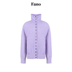 fano_Recycled_Fiber_Loose_Fit_Casual_High_Neck_Button_Long_Sleeve_Women_Cardigans_MISSTT