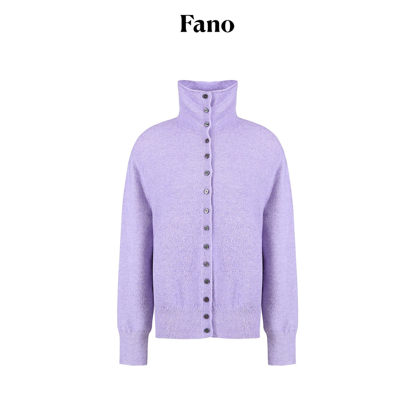 fano_Recycled_Fiber_Loose_Fit_Casual_High_Neck_Button_Long_Sleeve_Women_Cardigans_MISSTT