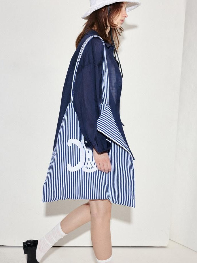 fano Comfortable Collared Long Sleeve Navy Two Piece Women Top & Shorts Sets