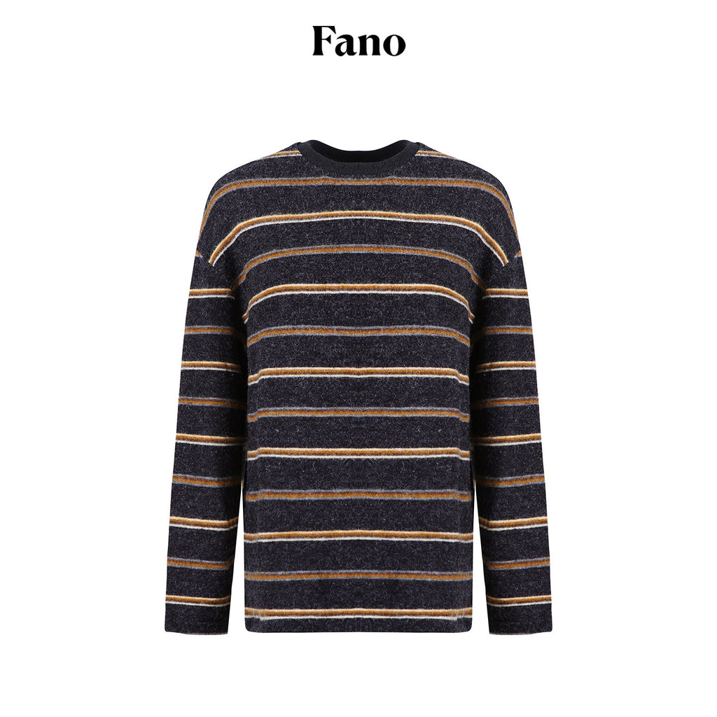 fano_Acrylic_Knit_Striped_Crew_Neck_Oversized_Casual_Women_Long_Sleeve_T-Shirts_MISSTT
