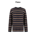 fano_Acrylic_Knit_Striped_Crew_Neck_Oversized_Casual_Women_Long_Sleeve_T-Shirts_MISSTT