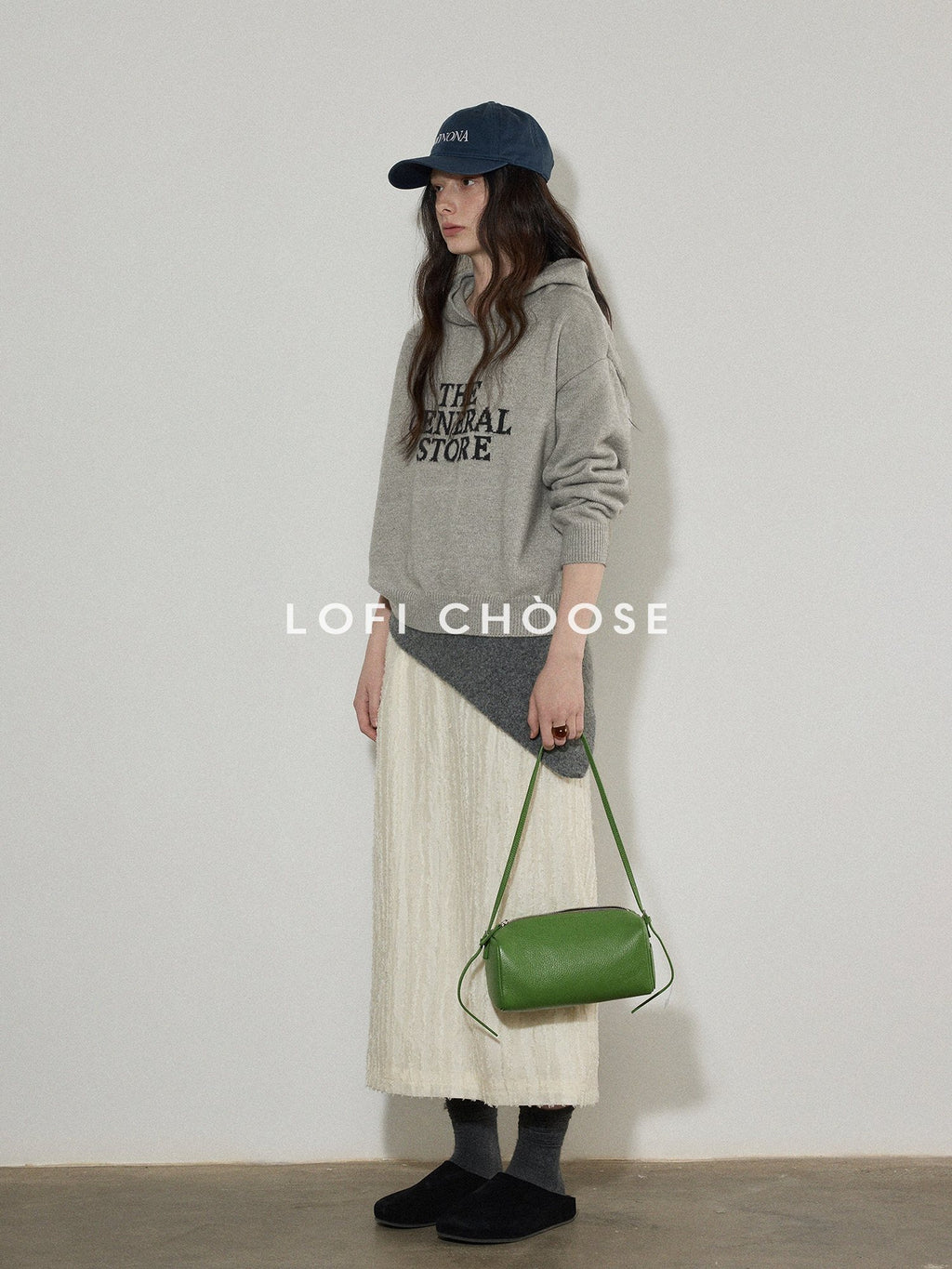 Lofi choose Cozy Knit Colorblock Letter Pullover Commuter Oversized Women Long Sleeve Hoodie