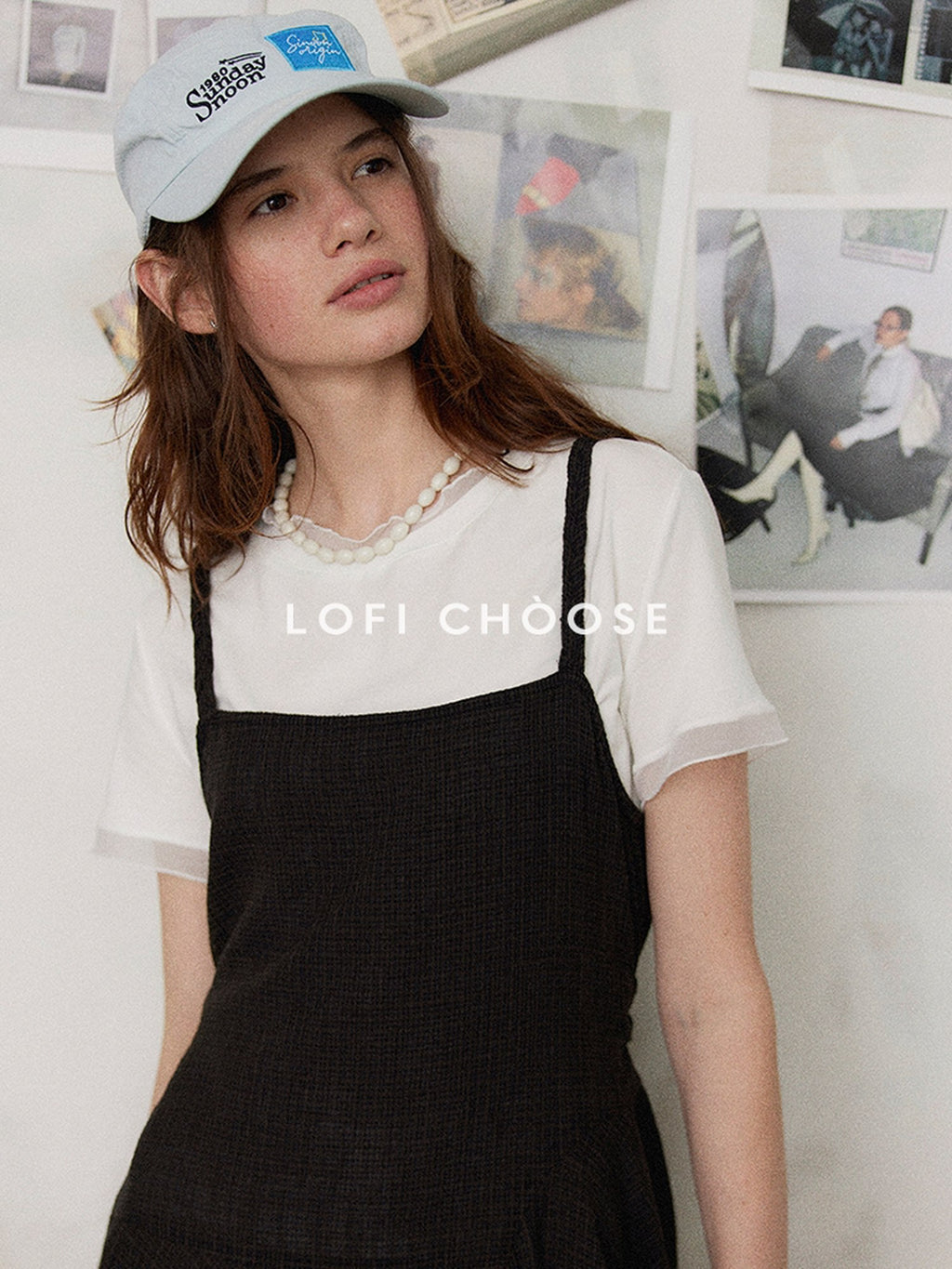 Lofi choose Breathable Round Neck Loose Fit Commuter White Short Sleeve T-Shirts