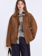 fano Windproof Casual Regular Turndown Collar Youth Brown Polyester Puffer Jackets