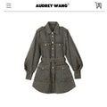 audreyyang_Pure_Cotton_Relaxed_Utility_Button_Women_Military_Green_Denim_Jackets_MISSTT