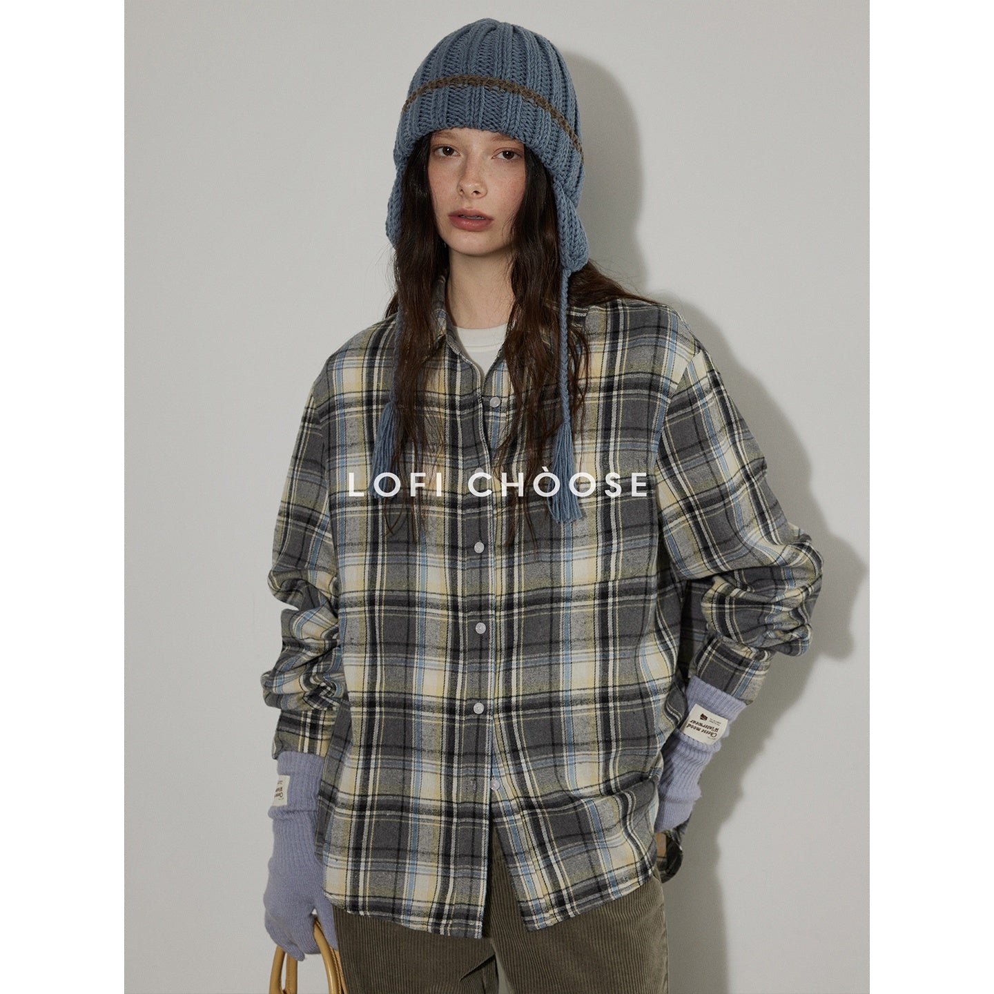Lofi_choose_Loose_Fit_Plaid_Button_Front_Collared_Long_Sleeve_Commuter_For_Women_Shirts_MISSTT