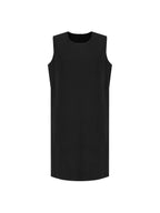 unspoken Minimal Sleeveless Natural Waist Structured Vest For Office Acetate Midi Dresses