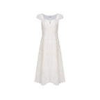 fano_Breathable_Cotton_A_Line_Square_Neck_Short_Sleeve_Work_White_Maxi_Dresses_MISSTT