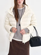 fano Ultra Warm 90 Percent White Duck Down Loose Hooded Unisex Down Jackets