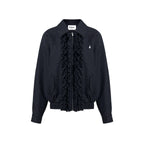 fano_Vintage_Black_Grey_Plaid_Ruffle_Loose_Fit_Viscose_Zipper_Women_Bomber_Jackets_MISSTT