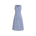 fano_Pure_Cotton_Sleeveless_V-neck_A_Line_Office_Casual_Women_Blue_Midi_Dresses_MISSTT