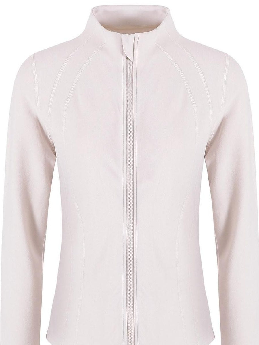 fano Stretch Long Sleeve Zip Front Sporty Standard Fit Women Solid Lounge Sets