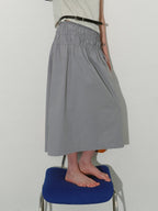 Lofi choose High Waist Bow A Line Cotton Commuter Loose Fit Women Tie Elegant Midi Skirts