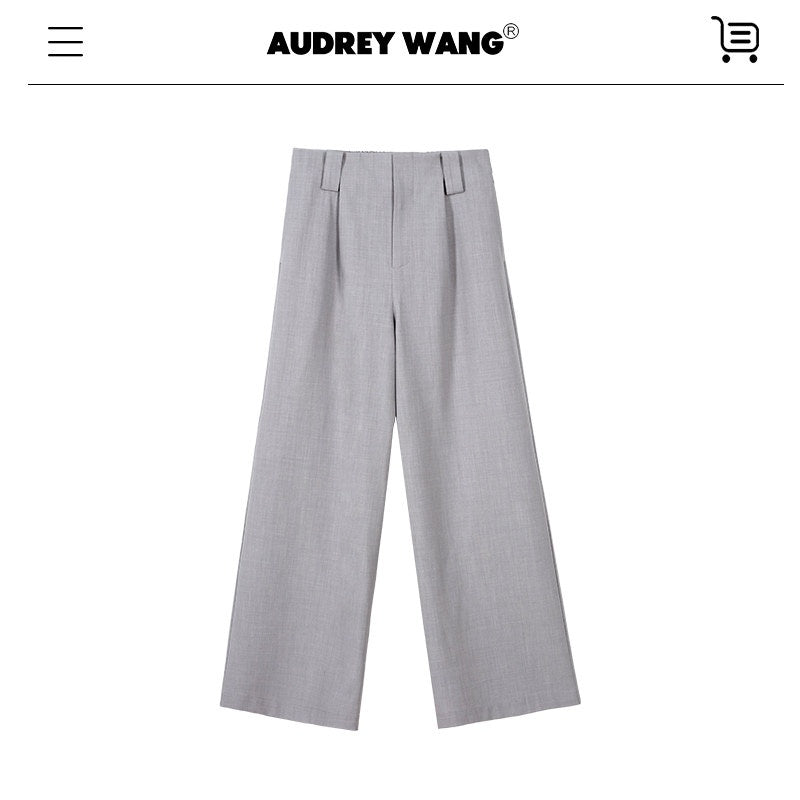 audreyyang_Wrinkle_Resistant_Office_Loose_Tie_Neck_Bow_Print_Women_Polyester_Blouses_MISSTT
