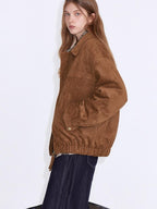 fano Windproof Casual Regular Turndown Collar Youth Brown Polyester Puffer Jackets
