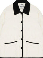 fano 90 Percent White Duck Down Minimal Commuter Straight Colorblock Down Jackets