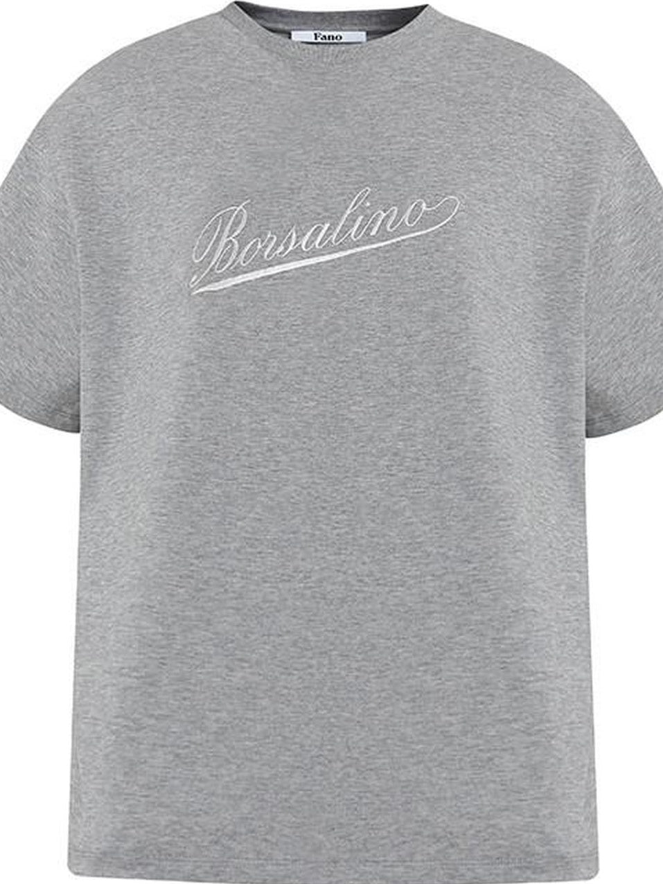 fano 100 Percent Cotton Loose Fit Korean Commuter Gray Crewneck Long Sleeve T-Shirts