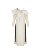 unspoken Comfortable Cotton Blend High Waist Asymmetrical Shirt Dress Office Maxi Dresses