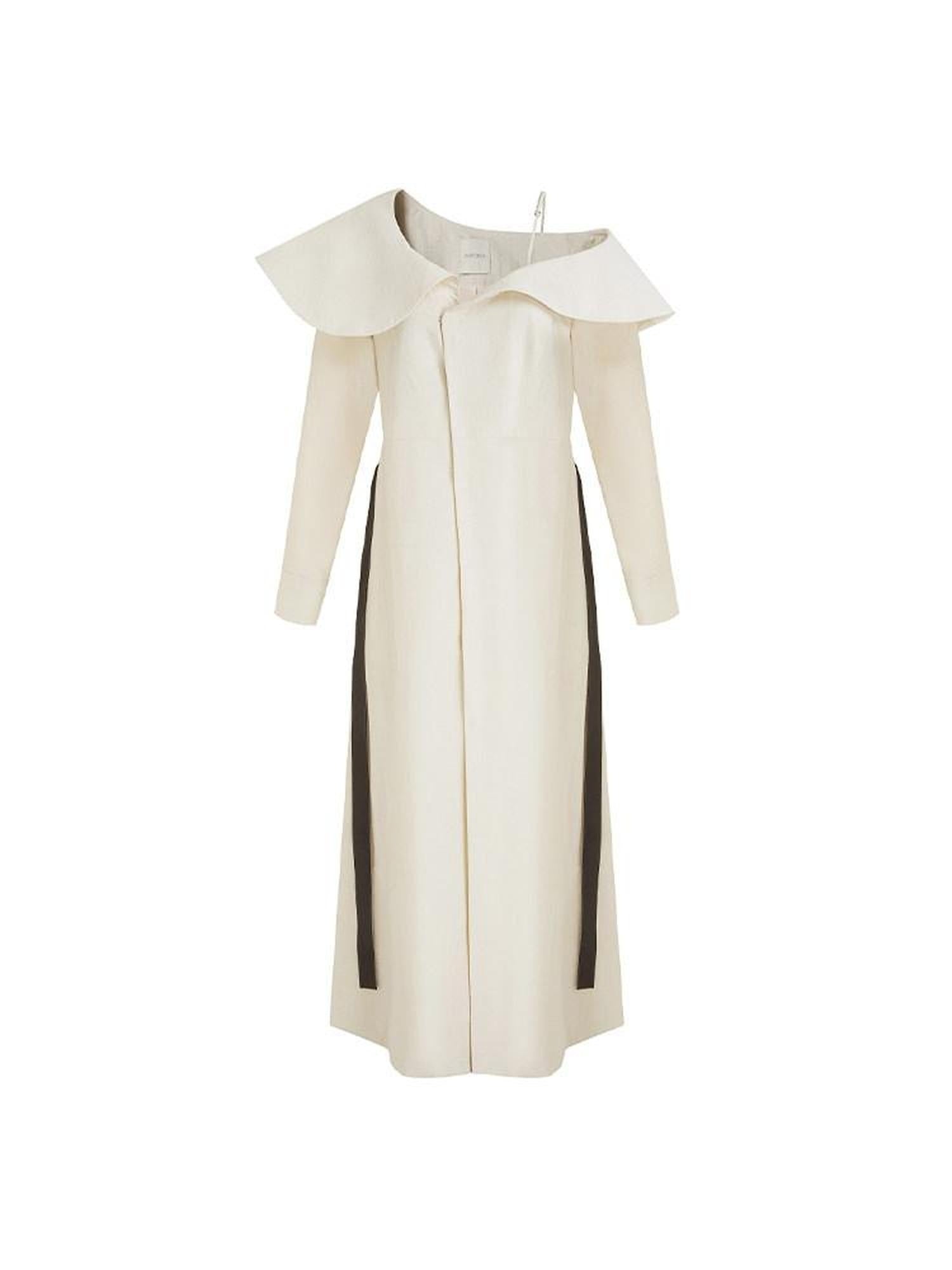 unspoken Comfortable Cotton Blend High Waist Asymmetrical Shirt Dress Office Maxi Dresses