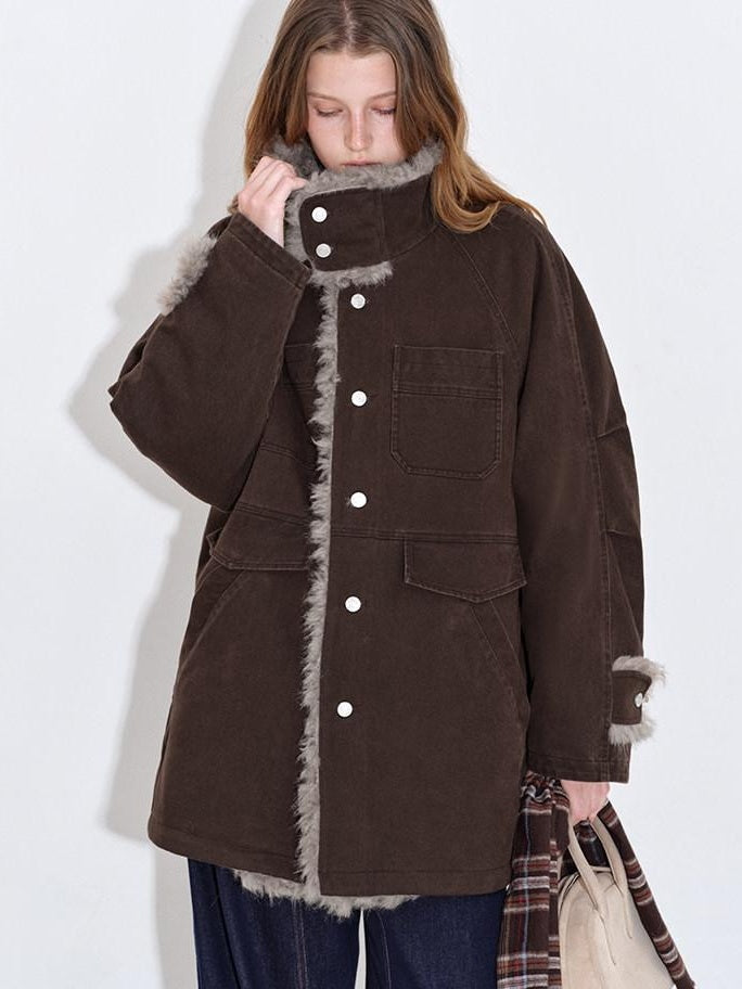 fano 90 Percent White Duck Down Warm Workwear Straight Midlength Womens Down Jackets