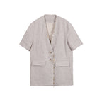 audreyyang_Pure_Linen_Relaxed_Short_Sleeve_Solid_Casual_Women_Lightweight_Top_&_Shorts_Sets_MISSTT