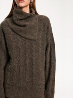 someone sometimes Vintage Red Turtleneck Commuter Pullover Knitwear Acrylic Wool Sweaters