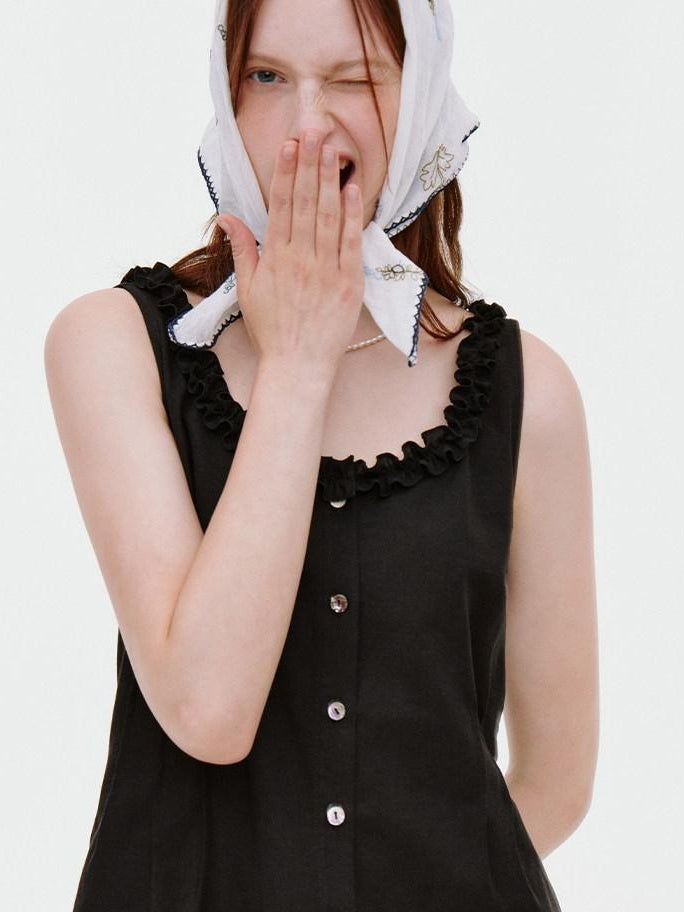 fano Figure Flattering Round Neck Black Two Piece Women S M L Top & Skirt Sets