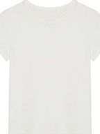 fano Stretch Cotton Commuter Straight Fit Women Crewneck Short Sleeve T-Shirts