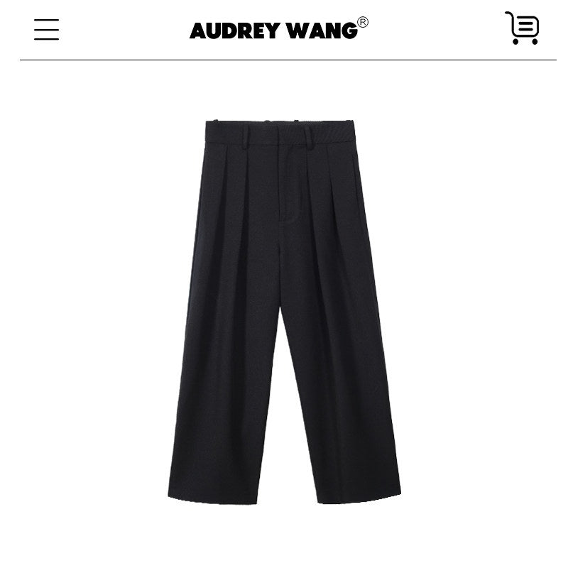 audreyyang_Elegant_Loose_Fit_Sash_Double_Breasted_Notch_Lapel_Black_Polyester_Blazers_MISSTT