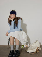 Lofi choose Soft Wool Blend Cozy Knit Button Front Relaxed Fit Office Women Cardigans