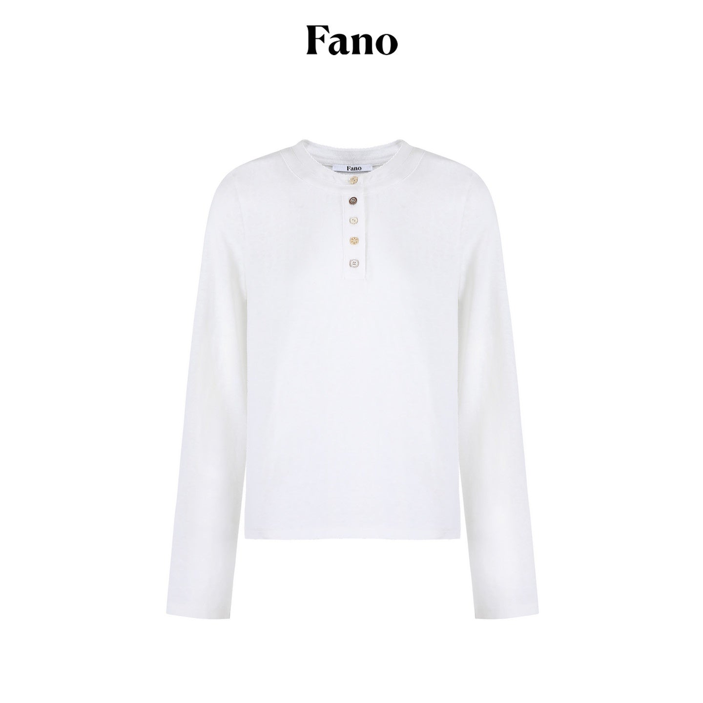 fano_Soft_Cotton_Blend_Round_Neck_Minimal_Commuter_Women_White_Long_Sleeve_T-Shirts_MISSTT