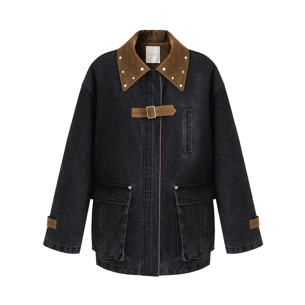 unspoken_Durable_Cotton_Blend_Colorblock_Loose_Fit_Commuter_Everyday_Women_Denim_Jackets_MISSTT