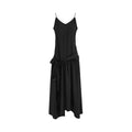 unspoken_Ultra_Soft_Tencel_A_Line_Cinched_Waist_Minimalist_Commuter_Black_Maxi_Dresses_MISSTT