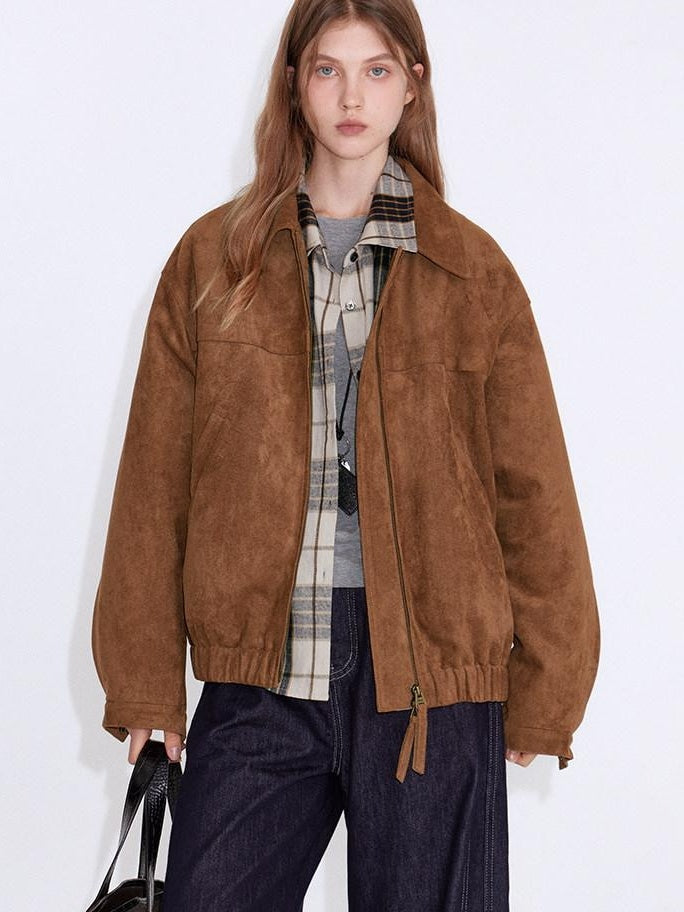 fano Windproof Casual Regular Turndown Collar Youth Brown Polyester Puffer Jackets