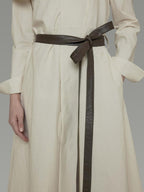 unspoken Comfortable Cotton Blend High Waist Asymmetrical Shirt Dress Office Maxi Dresses