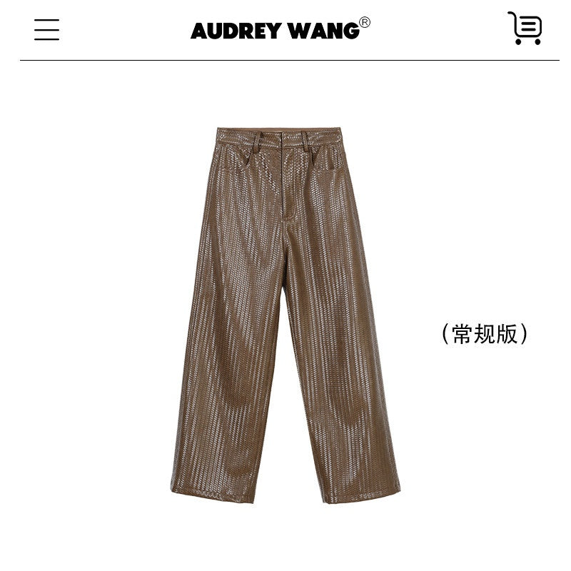 audreyyang_Pu_Faux_Leather_Casual_Natural_Waist_Zip_Fly_Women_Straight_Pants_MISSTT