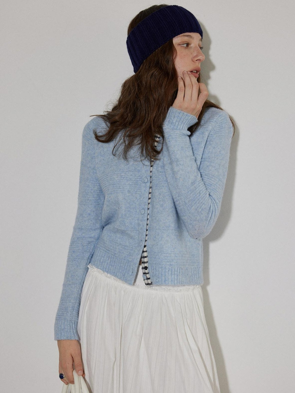 Lofi choose Soft Wool Blend Cozy Knit Button Front Relaxed Fit Office Women Cardigans