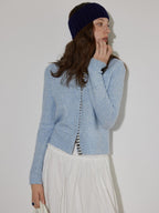 Lofi choose Soft Wool Blend Cozy Knit Button Front Relaxed Fit Office Women Cardigans
