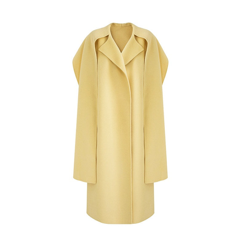 unspoken_100_Percent_Wool_Bright_Yellow_Long_Straight_Minimalist_Office_Wool_Coats_MISSTT